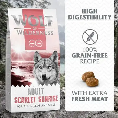 Wolf of Wilderness "Scarlet Sunrise" Laks & Tunfisk - kornfri