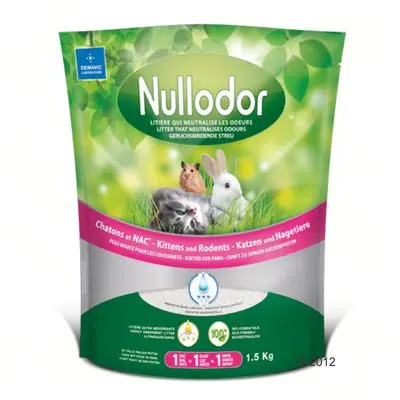 Nullodor Silikatsand for Katter og Smådyr