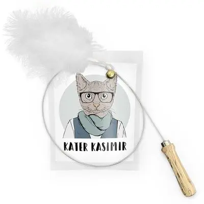Kater Kasimir Kattelekestang med fjær