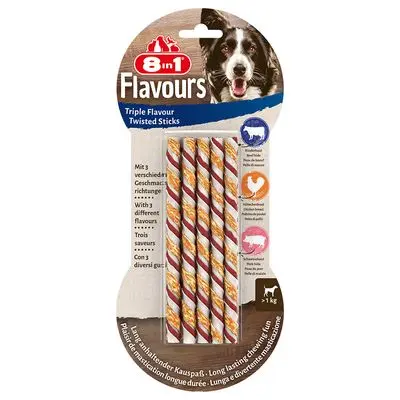 8in1 Triple Flavour Twisted tyggepinner