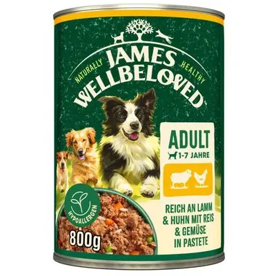 James Wellbeloved Adult Dog Hypoallergenic lam og kylling