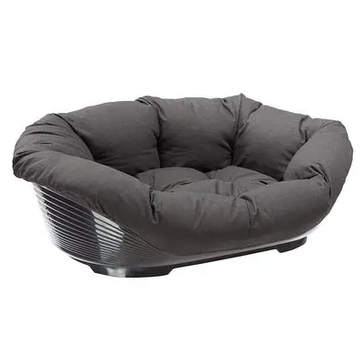Sett med Ferplast kurv Siesta Deluxe og Sofà antrasitt overtrekk