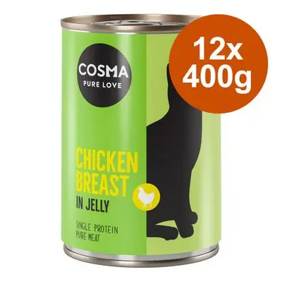 Økonomipakke Cosma Original i Gelé 12 x 400 g