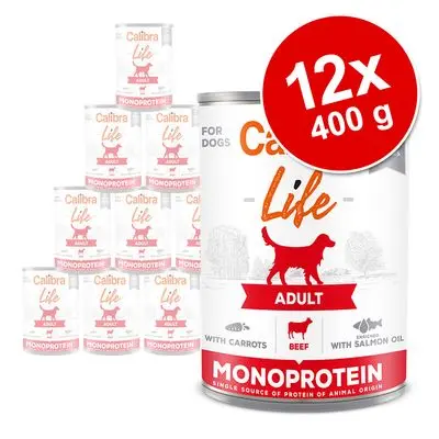 Økonomipakke Calibra Dog Life Adult 12 x 400 g