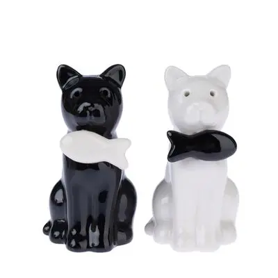 TIAKI salt- og pepperbøssesett "Cats"