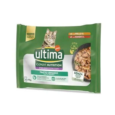 36 + 8 gratis! 44 x 70 g Ultima Cat Expert Nutrition