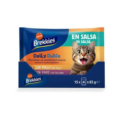 Økonomipakke Brekkies Daily Delice 24 x 85 g