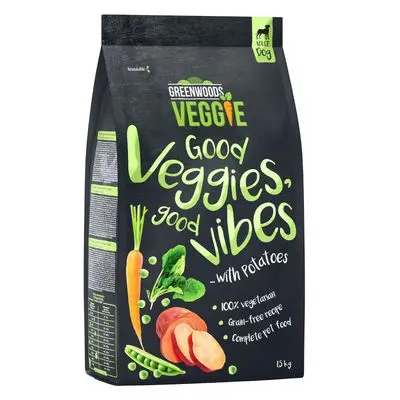 Greenwoods Veggie (Søt-)poteter med erter, gulrøtter og spinat