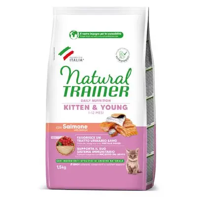 Natural Trainer Kitten laksepellets for katt