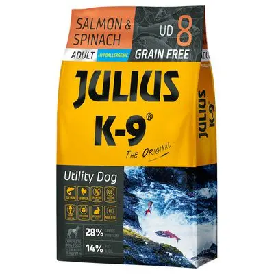 JULIUS K-9 Adult laks og spinat
