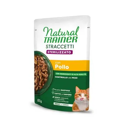 Natural Trainer Stracceti Adult Sterilised strimler i saus 24 x 85 g