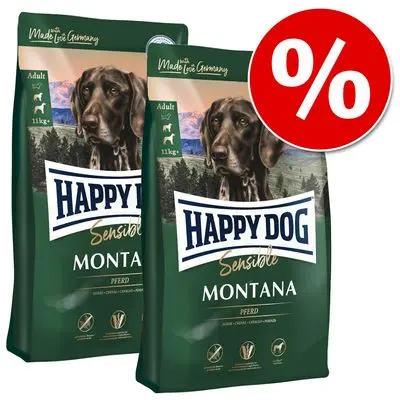 Økonomipakke: 2 x Store Pakker Happy Dog Supreme Hundefôr