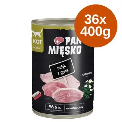 Økonomipakke Pan Mięsko Cat 36 x 400 g