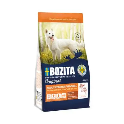 Bozita Original Adult Sensitive Skin & Coat med laks og ris - uten hvete