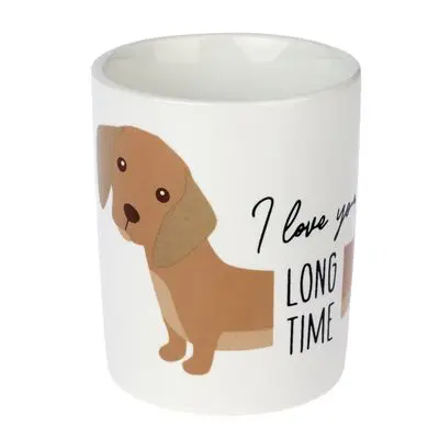 TIAKI keramikk krus "I Love You Long Time"