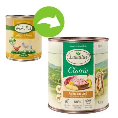 Lukullus Naturkost Adult kornfri 6 x 800 g