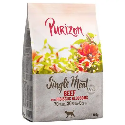 Purizon Single Meat storfe med hibiskusblomster
