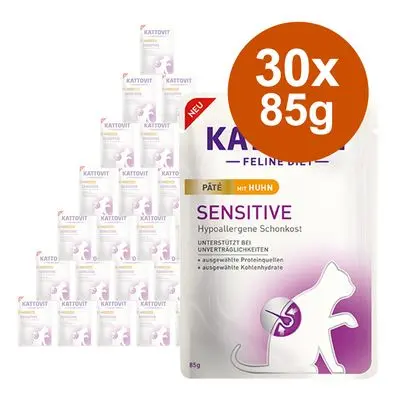økonomipakke Kattovit Sensitive Paté 30 x 85 g