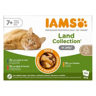 IAMS Advanced Nutrition Senior 7+ Land Collection i gelé