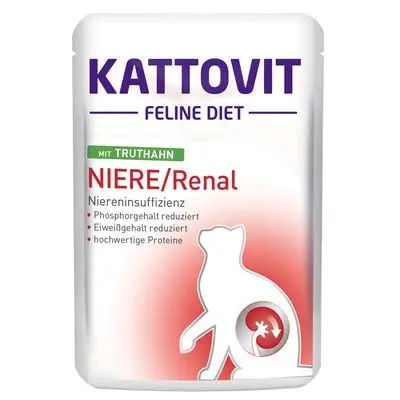 Kattovit Renal Porsjonsposer 6 x 85 g
