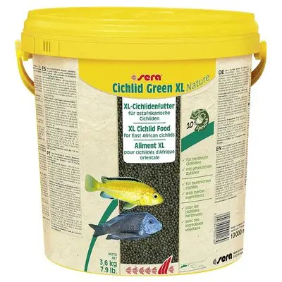 sera Cichlid Green XL Nature Granulatfôr til ciklider
