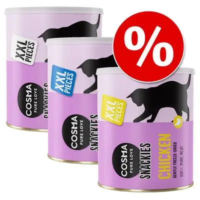 Økonomipakke Cosma snackies XXL Biter Maxi Tube