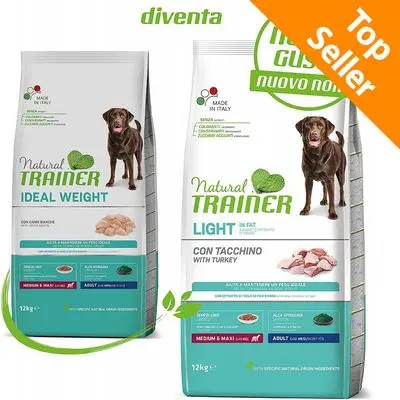 Natural Trainer Light i fett Medium/Maxi Adult med kalkun