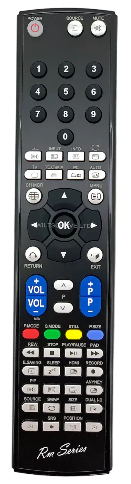 RM Series Remote Control fits SAMSUNG LA26R81BHXXSG LA27S71 LA27S71B LA27S71B1