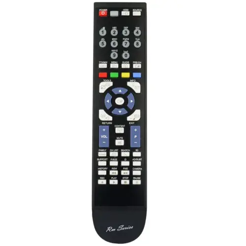 RM Series Remote Control fits SAMSUNG UE55ES6300U UE55ES6300UXXU UE55ES6530U