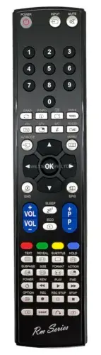 RM Series Remote Control fits SHARP LC-37B20E LC37B20S LC37D65E LC-37D65E