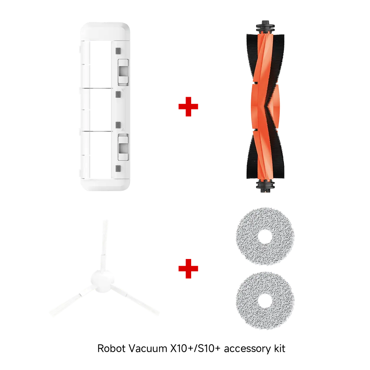 Xiaomi Robot Vacuum Side Brush+Main Brush+Brush Cover+Mop Pad Bundle