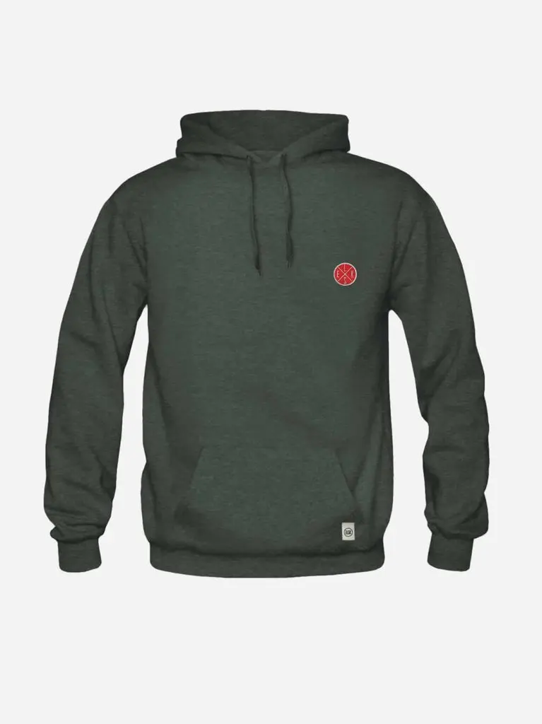 Chest Batch Hoodie - Dark Green