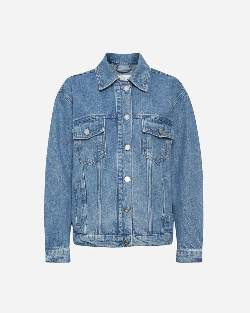 DenaGZ Denim Jacket - Washed Mid Blue