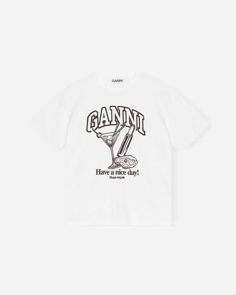 Future Heavy Cocktail Drop Shoulder T-shirt - Bright White
