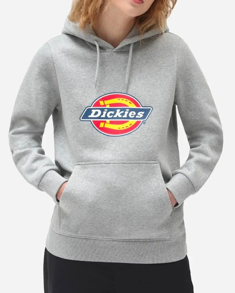 Icon Logo Hoodie W - Grey Melange