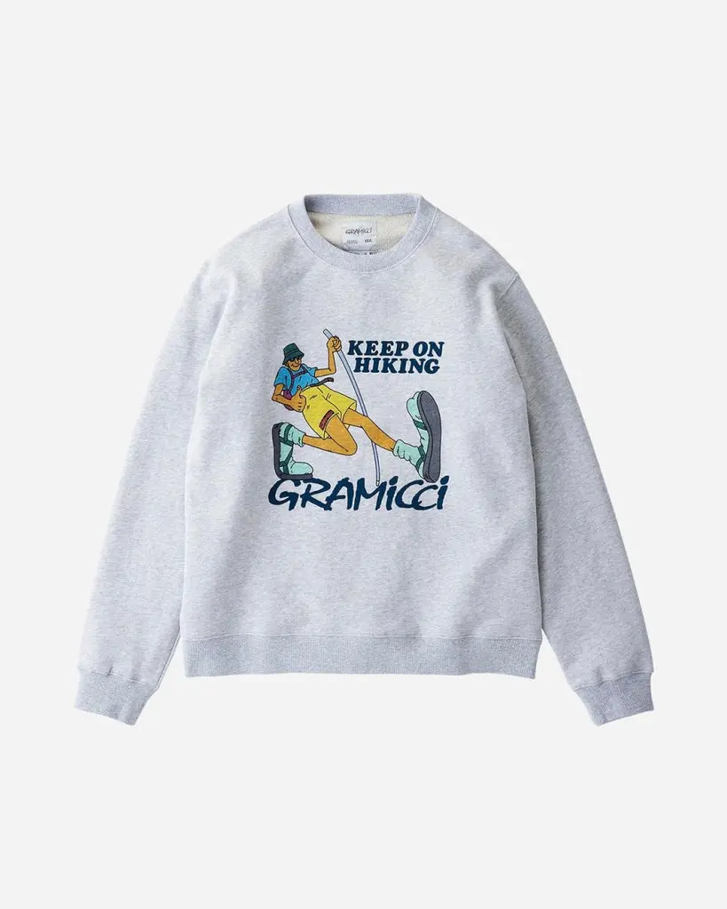 Keep On Hiking Sweatshirt - Ash Heather