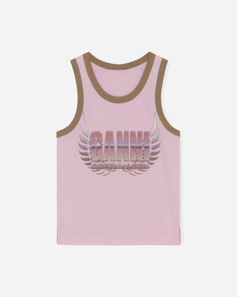 Light Cotton Jersey Tank Top - Winsome Orchid