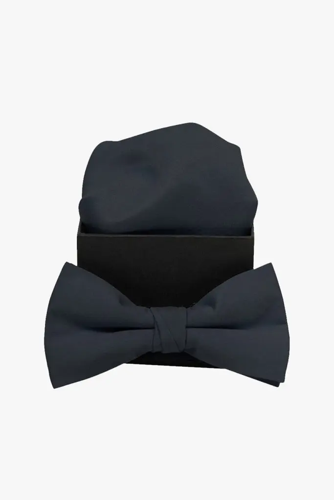Our Mél Plaine Bow Tie - Dark Grey