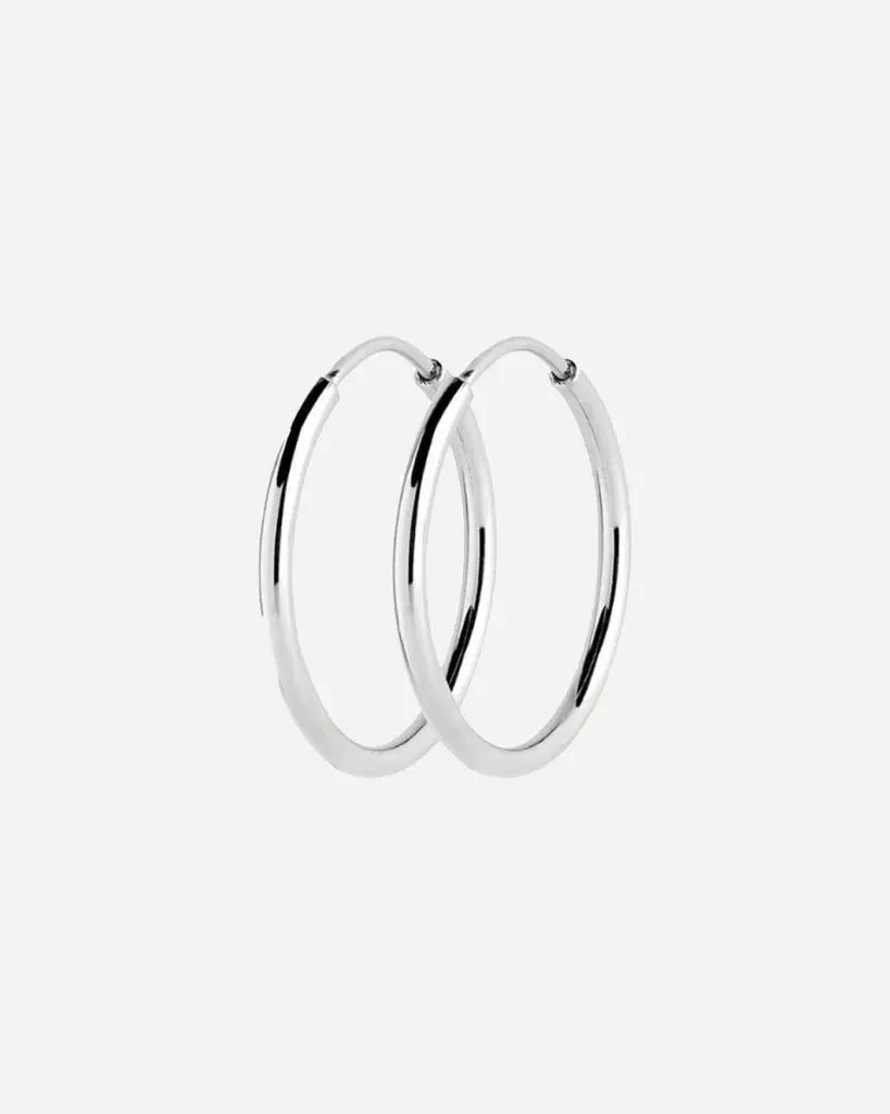 Senorita 25 Hoop - Silver