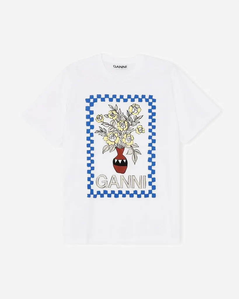 T-shirt Flowers Light - Bright White