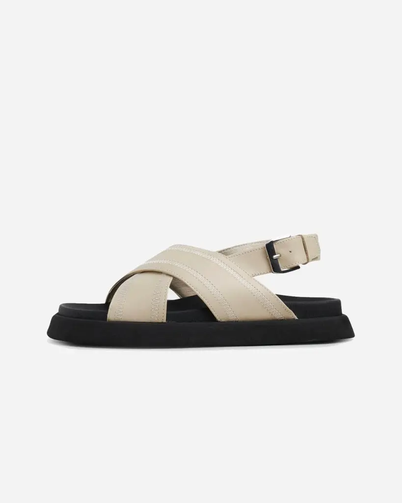 Yodi Stitched - Off White Leather