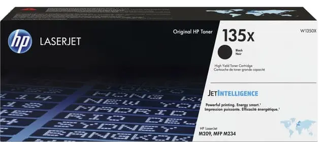 HP 135X Laserjet tonerkassett med høy kapasitet (sort)