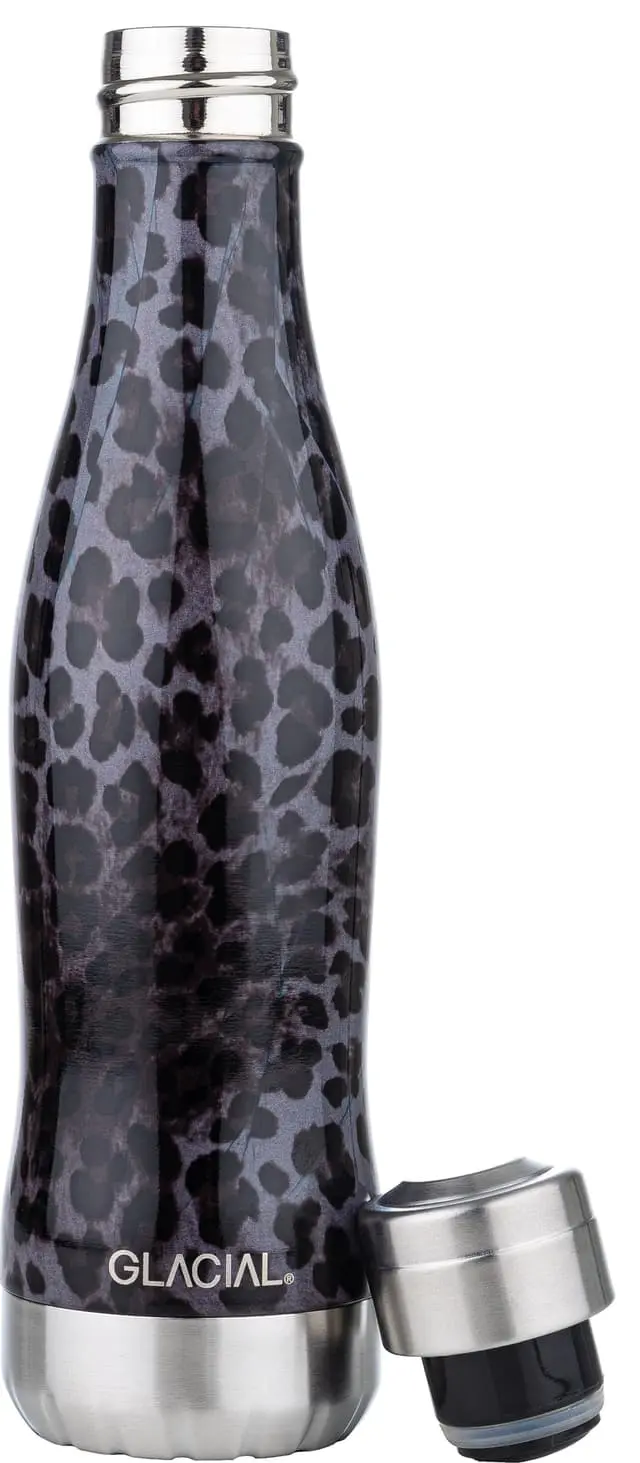 Glacial vannflaske GL2128500210 (sort leopard)