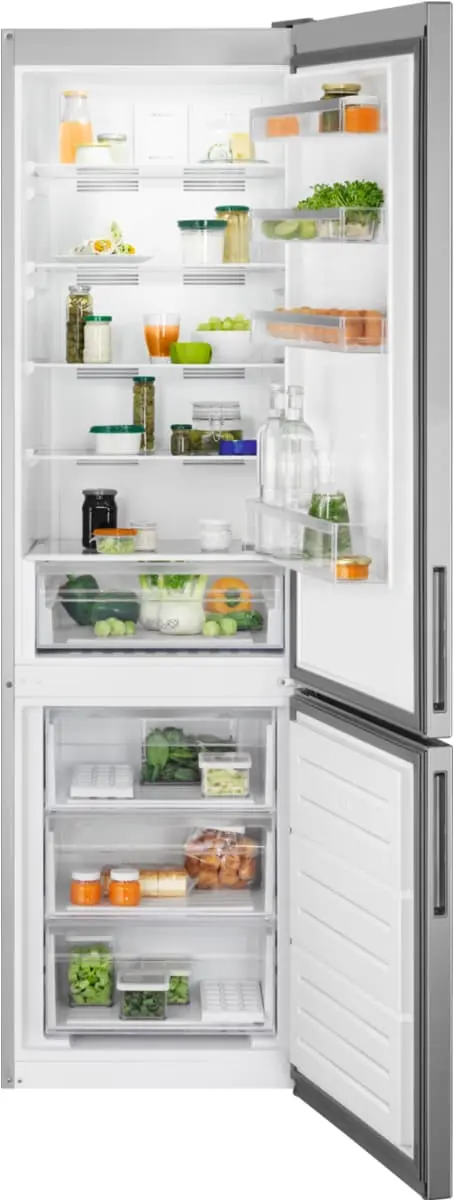 Electrolux kombiskap LNT5MF36U0 (rustfritt stål)