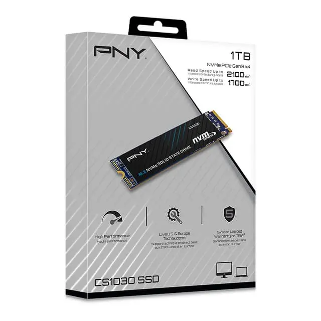 PNY CS1030 M.2 NVMe intern SSD (1 TB)