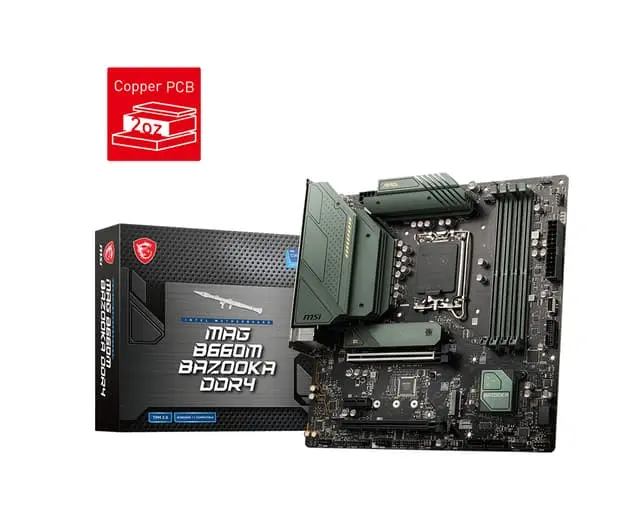 MSI MAG B660M BAZOOKA DDR4 hovedkort Intel B660 LGA 1700 Micro ATX
