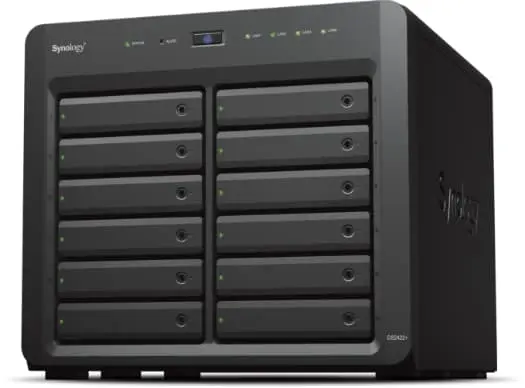 Synology DiskStation DS2422+ datalagringsserver NAS Tower Ethernet/bredbåndsforbindelse Sort V1500B