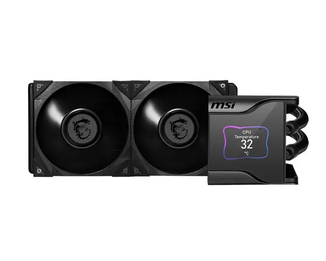 MSI MEG CORELIQUID S280 computer cooling system Prosessor All-in-one liquid cooler Sort