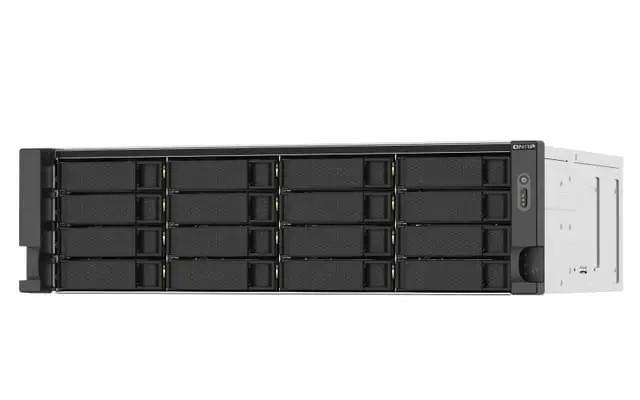 QNAP TS-1673AU-RP-16G datalagringsserver NAS Rack (3U) Ethernet/bredbåndsforbindelse Sort, Grå V1500B