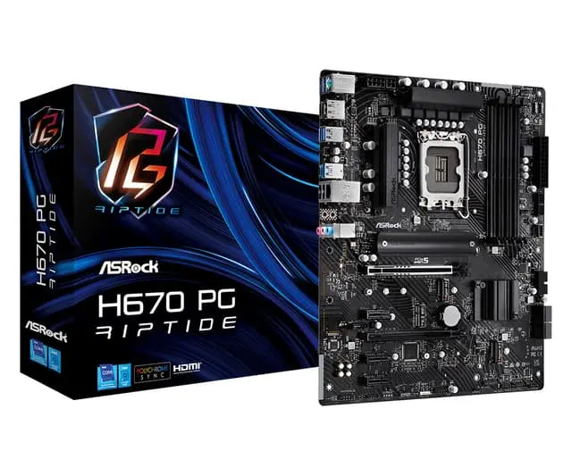 Asrock H670 PG Riptide Intel H670 LGA 1700 ATX